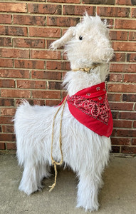 RARE!Ditz Designs By The Hen House 3' Tall Llama Alpaca Footrest Foot Stool 36"