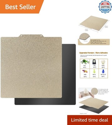 Magnetic 310x320mm Textured 3D Print Bed - Strong Adhesion, No Hassle