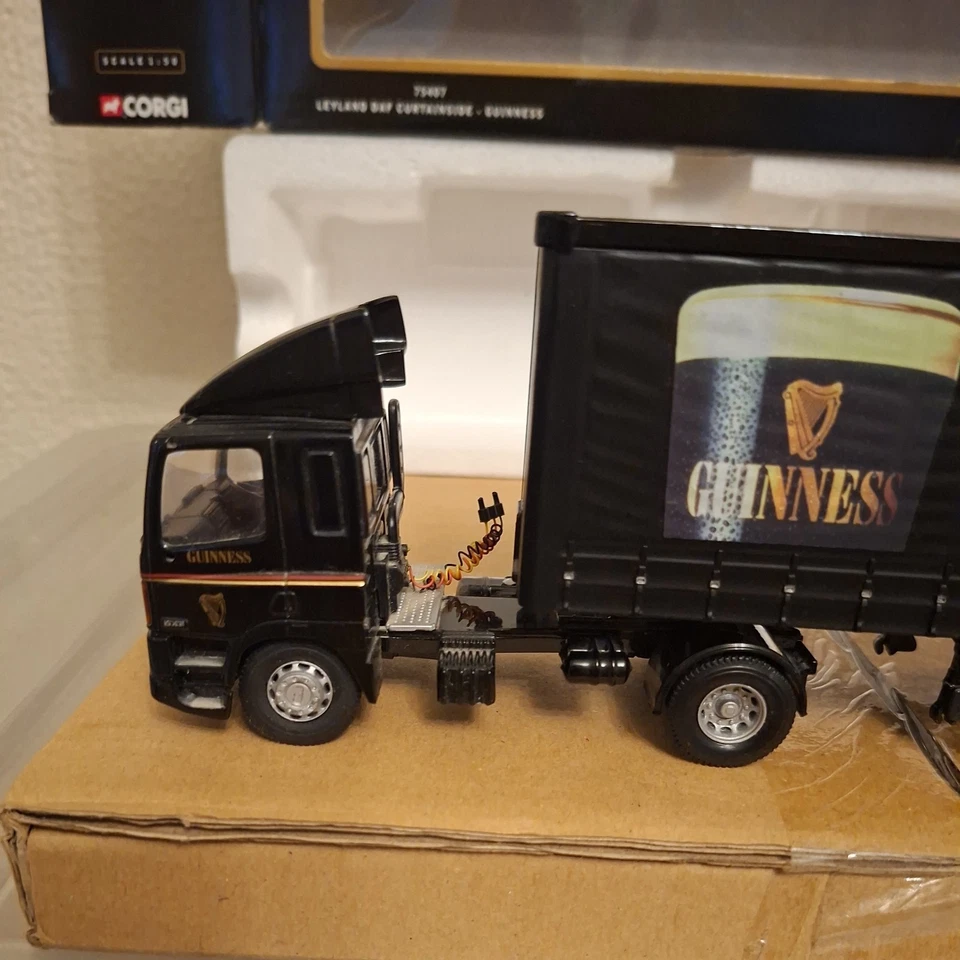 Corgi 75407 Leyland DAF Curtainside Guinness  1:50 Scale UK BUYERS ONLY (7) - Image 3 of 4