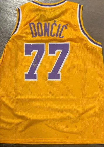 Luka Doncic Los Angeles Lakers Signed Basketball Jersey COA