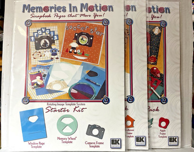 EK Success Memories in Motion Templates Lot--Starter Kit plus Spring & Fall--New