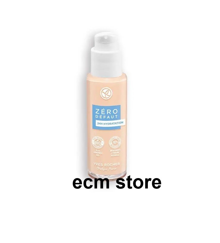 Fond de teint liquide Zéro Défaut Rosé 100 Yves Rocher longue tenue de 30 ml