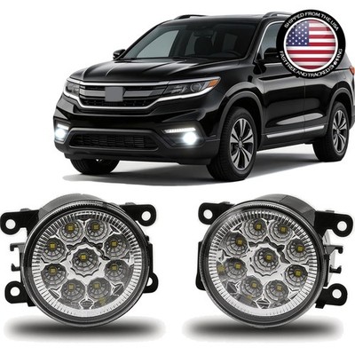Long-Lasting Waterproof Fog Lights for 2016-2018 Honda Pilot - Cool White 6000K