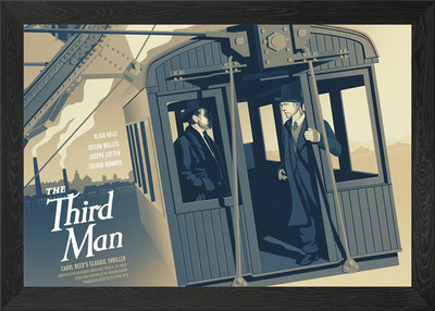 THE THIRD MAN Framed Wall Art Poster Canvas Print Picture