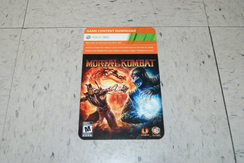 Mortal Kombat 2011 w/ Collectible CLASSIC KITANA costume Card Xbox 360 NEW  SEAL