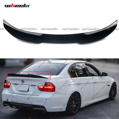 PSM Style Trunk Spoiler Wing Lip For 06-11 BMW E90 3 Series 323i 325i 328i Black