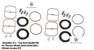 #ad 2650 2660 Rebuild Kit Service Kit Thomas Pump Compressor Vacuum Pump x2 KITS $63.99