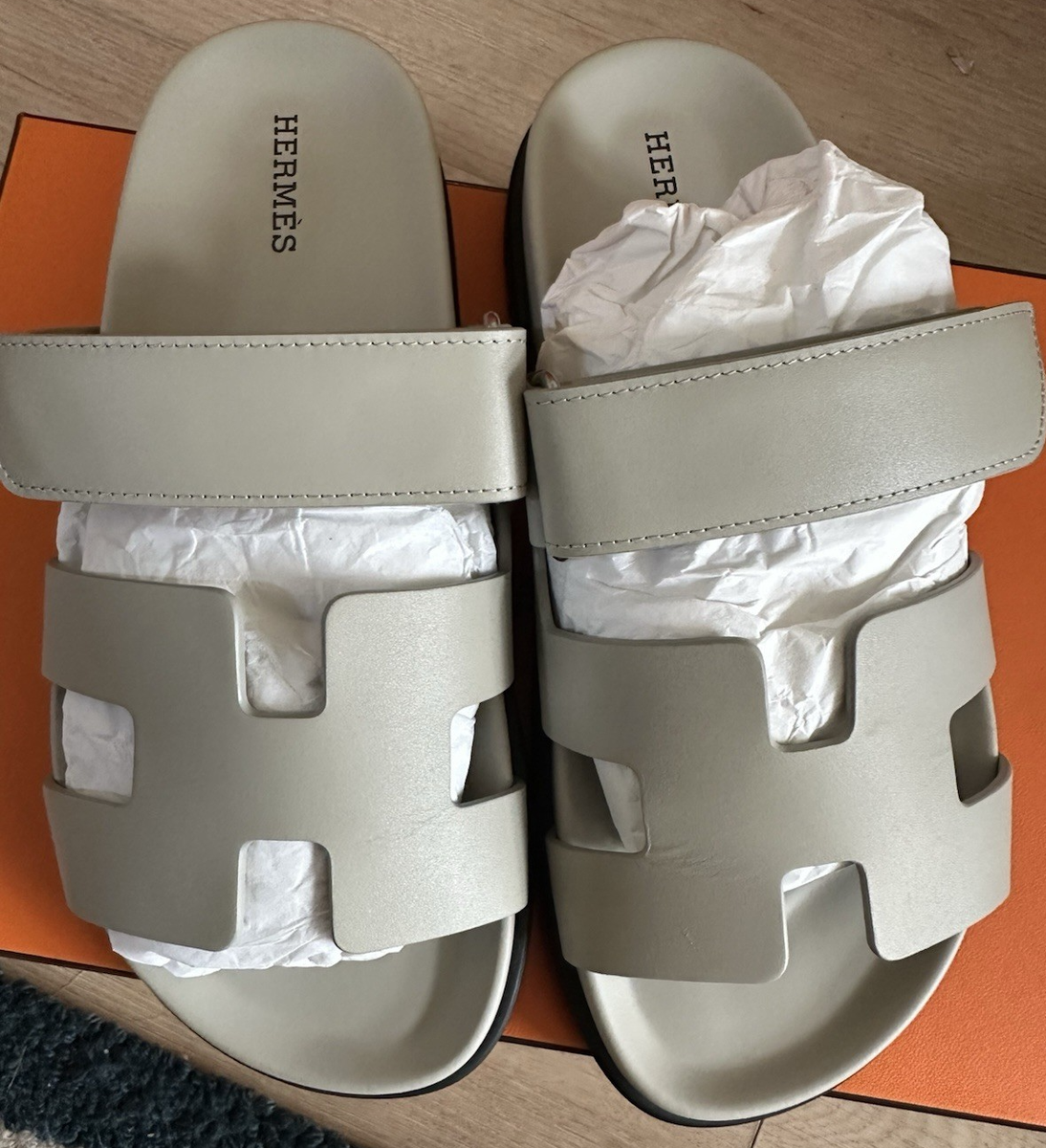 Size 36EU NIB HERMÈS Beige Esquisse Calfskin Women's Chypre