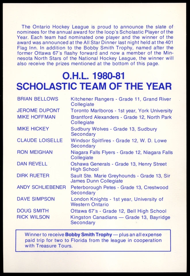 1981 OHL ALL STAR PROGRAM TERRY NÍTIDO LARMER TANTI RC AUTÓGRAFO POR Gordie Howe  Foto 4 de 4