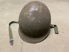 ORIGINAL WWII US ARMY M1 HELMET SHELL, FRONT SEAM, ORIGINAL PAINT
