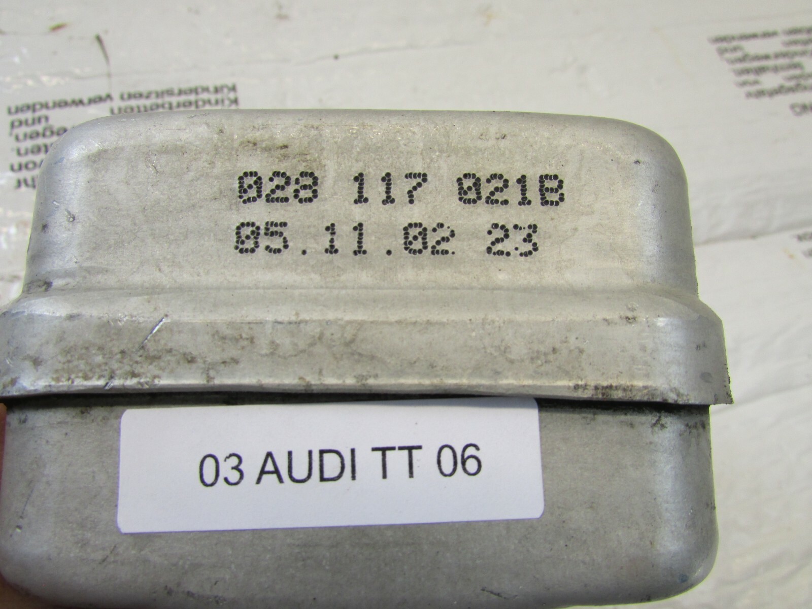 2001 VW Mk1 Audi TT 1.8t Oil Cooler Filter Stand Housing Assembly 