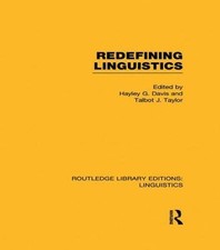 Redefining Linguistics, Paperback by Davis, Hayley G. (EDT); Taylor, Talbot J...