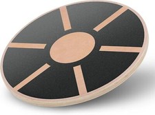 Wooden Balance Board 360° Rotation Wobble Bo...