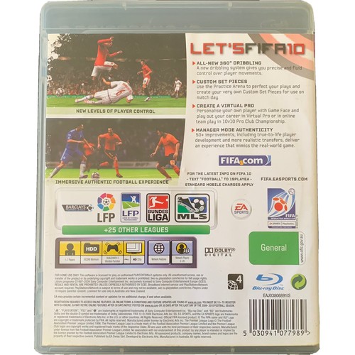 FIFA 10 Sony PlayStation 3 PS3 COMPLETE w/ Manual Football Soccer Game EA 2010 - Picture 2 of 4