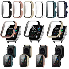 For Amazfit GTS4 Mini Sport Watch Case PC Tempered Glass Protective Shell Parts