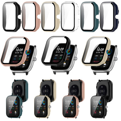 For Amazfit GTS4 Mini Sport Watch Case PC+Tempered Glass Protective Shell Parts
