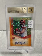 2018 Donruss Elite Baker Mayfield Turn Of Century Autos Orange RC /10 BGS 9.5/10