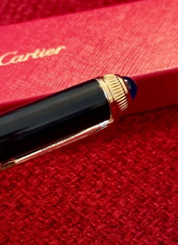 Cartier Yellow Gold Finish Rollerball Pen, Collectable Promotional Gift, AD Gift - Foto 5 di 9