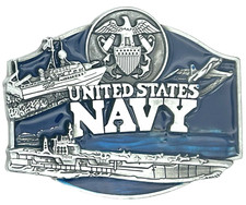 United States Navy Military Enameled Belt Buckle New