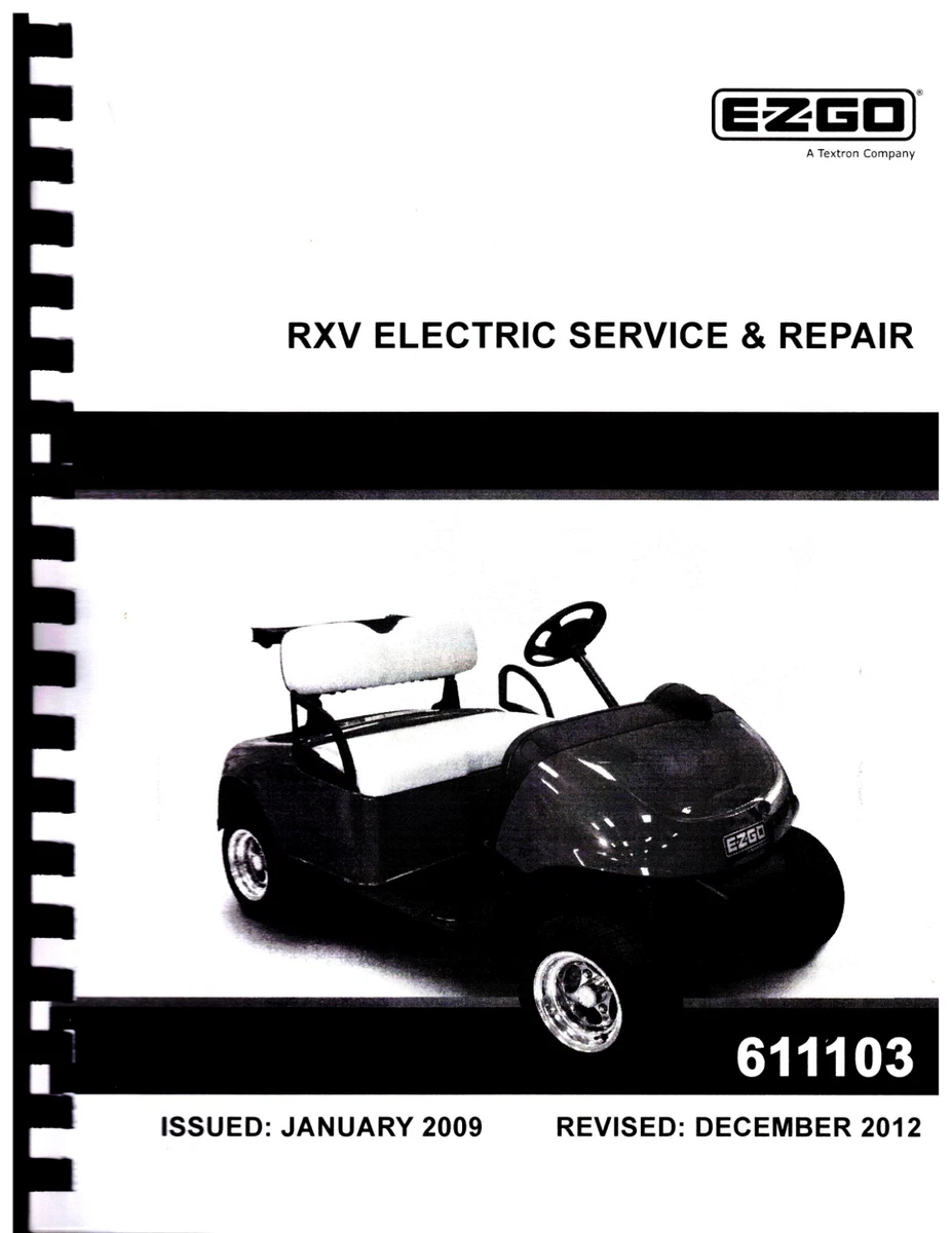 EZGO RXV Gas Golf Cart Service Manual