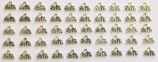 50 Silvertone I Love To Cheer Cheerleader Charms Jewelry DIY Earring Bracelet C4
