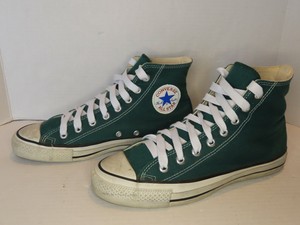 green vintage converse