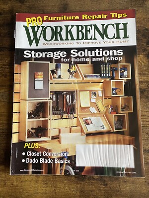 Vintage January/February 2001 Workbench Magazine Wodworking Home Improvement