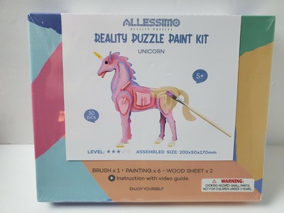 wooden unicorn puzzle