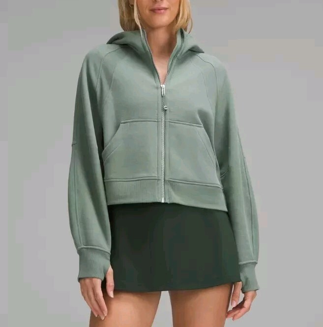 NWT LULULEMON Scuba Oversized Full-Zip Hoodie Green Size S $128
