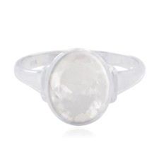Crystal Quartz 925 Solid Silver Ring Handicraft Jewelry For Labor Day Gift US