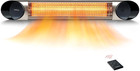 Outdoor Infrared Electric Heater - 1500W Ceiling Heater for Patio and Deck (Silv