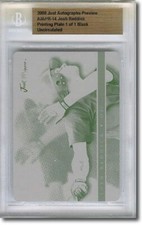 2008 Josh Reddick Rookie Printing Press Plate RC BGS 1/1