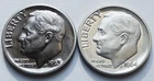 1963 + 1964 Gem Proof Roosevelt Silver Dimes, Two 10C coins