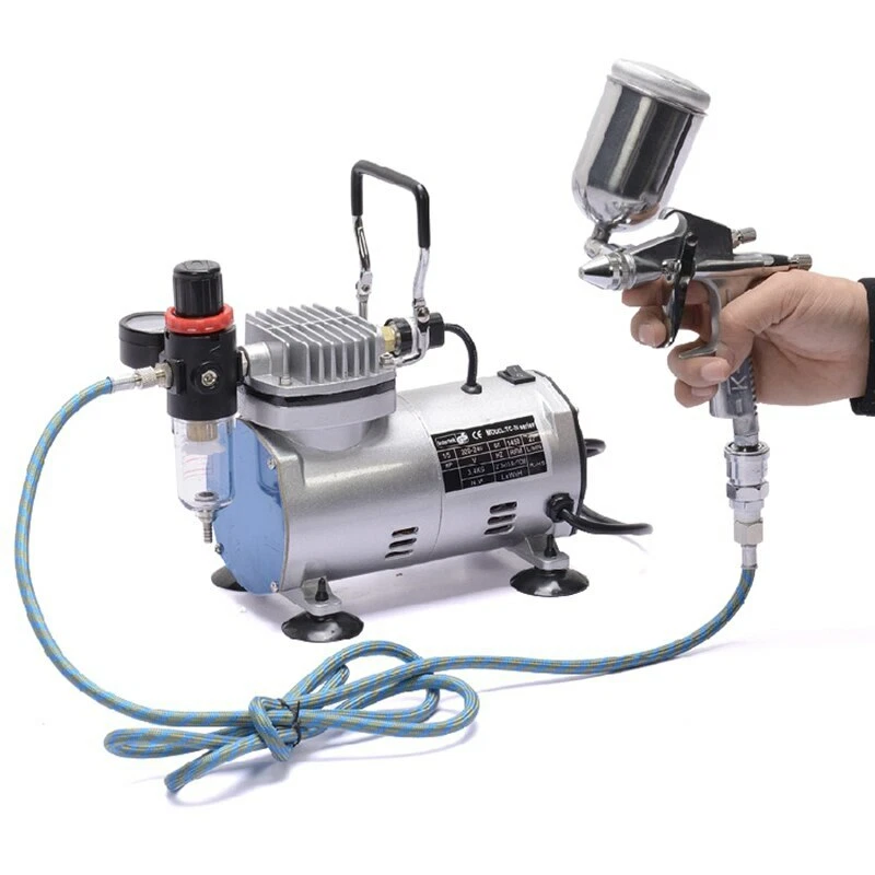 Small Airbrush Compressor Vacuum Pump Airtight Pump Oil Free Compressor TC 20B
