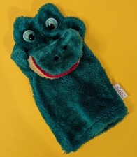 Vintage Green Alligator Plush Hand Puppet - Wal-Mart Branded - Korea - Crocodile
