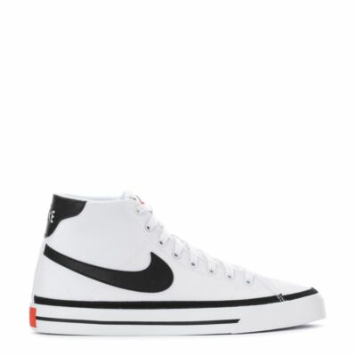 NEW! Mens Nike COURT LEGACY CANVAS MID - White/Black/Team Orange DD0162-100  | eBay