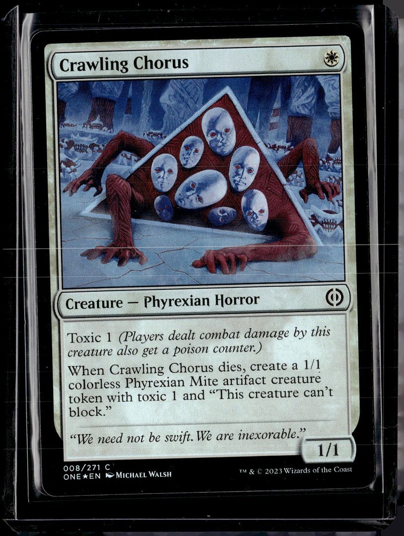 Crawling Chorus - 8 - Foil - ONE - NM - MTG Magic the Gathering Crawling Chorus - 8 - Foil - ONE - NM - MTG Magic the Gathering