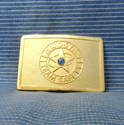 Landstar Systems Belt Buckle Trucking Team Safety 15 Yrs Global Logistics.GTA799