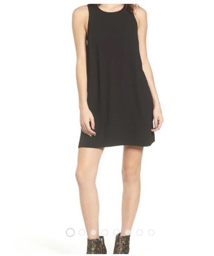 Leith Racerback Black Shift Dress | eBay