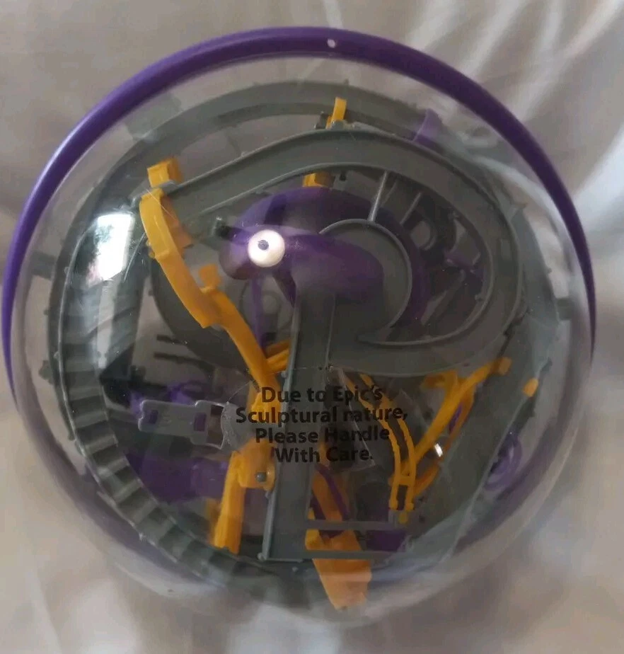 Epic Perplexis Spin Master Game Purple Gray And Yellow Large 8 Inch Diameter - Image 4 of 4