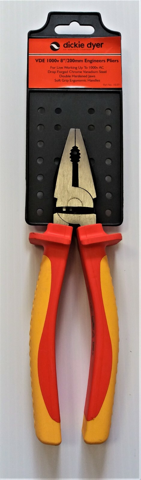VDE Engineers Pliers 200mm/8in Dickie Dyer Part No. 18.071