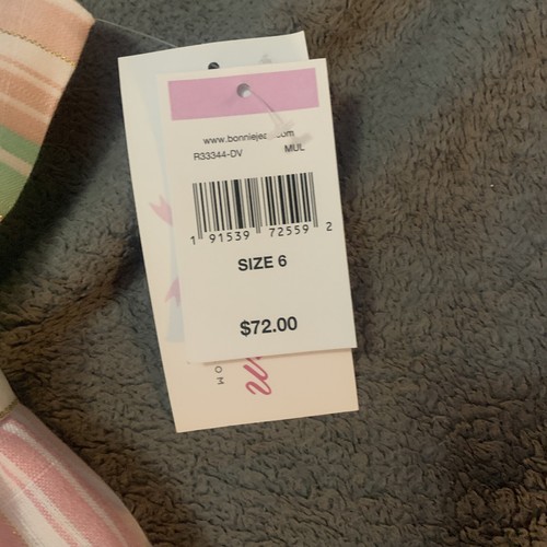 Bonnie Jean Girls Dress Size 6 Easter NWT Spring Summer Pastel - Picture 3 of 5