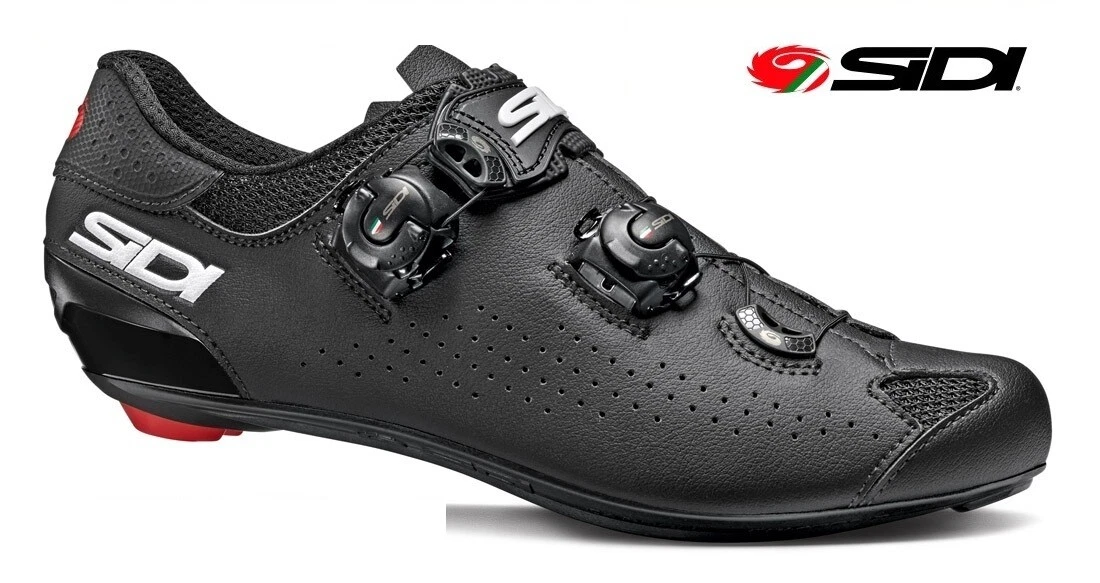 Scarpe Strada SIDI GENIUS 10 NERO NERO con chiusura Tecno 3