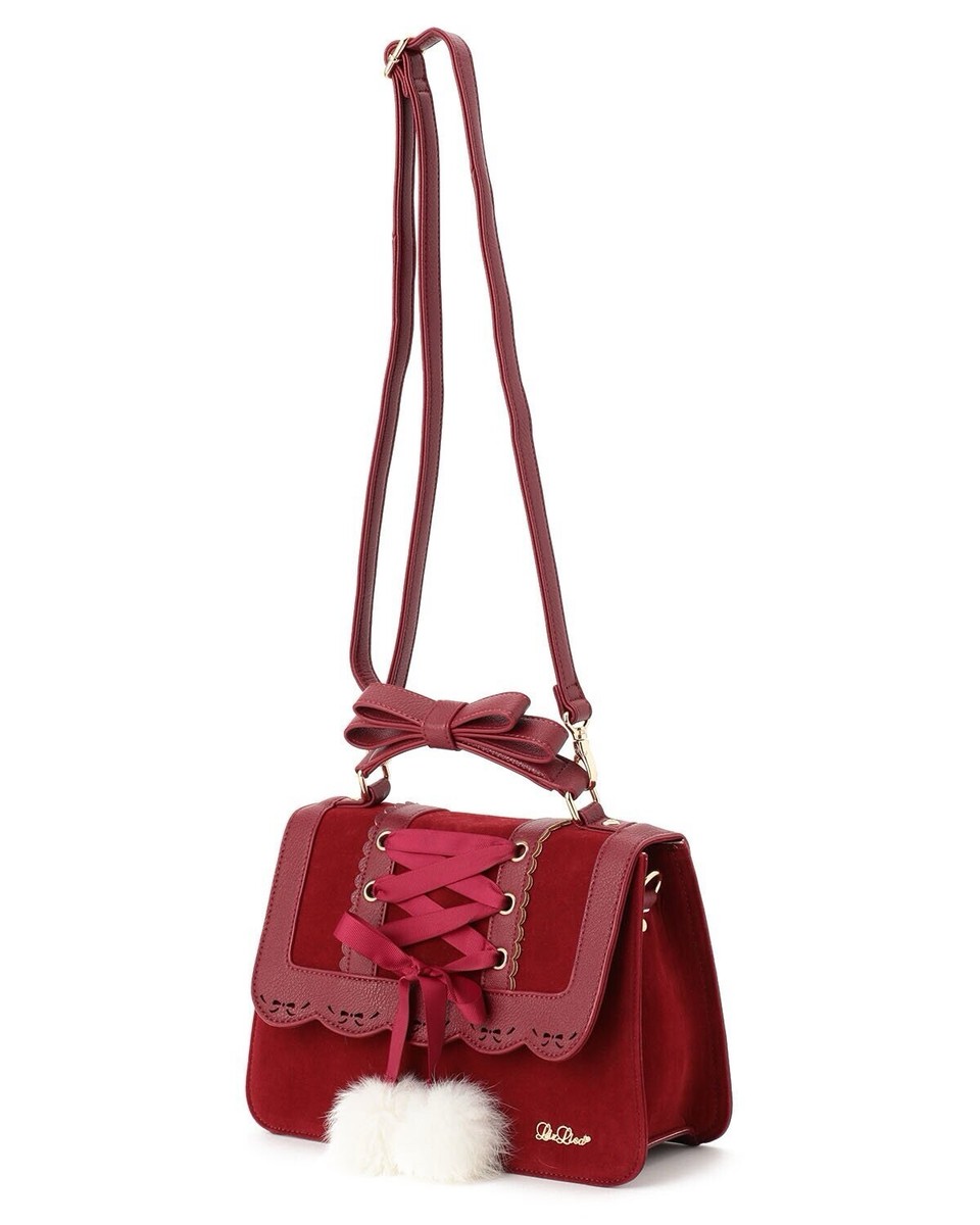 Japan LIZ LISA Fall Laced-Up Pom Pom Bag 3-Way Use | eBay
