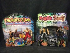 NEW WCW TOYBIZ THUNDER SLAM SCOTT HALL KEVIN NASH Power and Beauty Macho & Liz