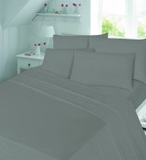 Image of FLANNEL 100% Brushed Cotton Extra Deep Fitted Bed Sheets 16" (40 cm) Fully Deep