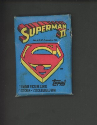 Super Man 2 The Movie Sealed Wax Pack Ripped
