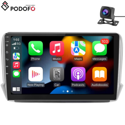 10.1'' Autoradio Für Peugeot 2008/208 2013-2018 Android 12 GPS Navi Carplay + Kam