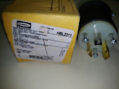 Hubbell  Twist Lock Plug 20A, 125V  HBL2311