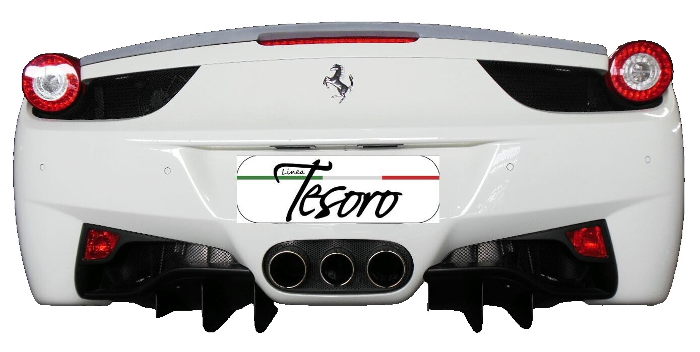 2010-15 Ferrari 458 Italia Tesoro Flush Mount Trunk Spoiler Satin Blk Made USA